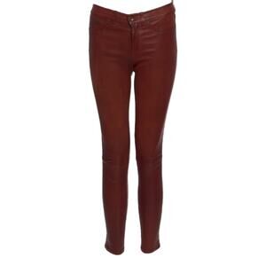 Rag and Bone cognac brown lamb leather pants jeans sz 26